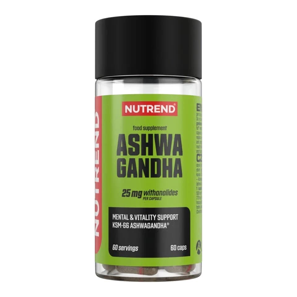 Nutrend - Ashwagandha KSM-66 - 60 Capsules – packaging