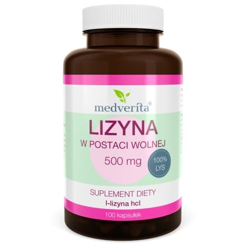 Medverita Lisina 500 mg 100 capsule – Medverita confezione