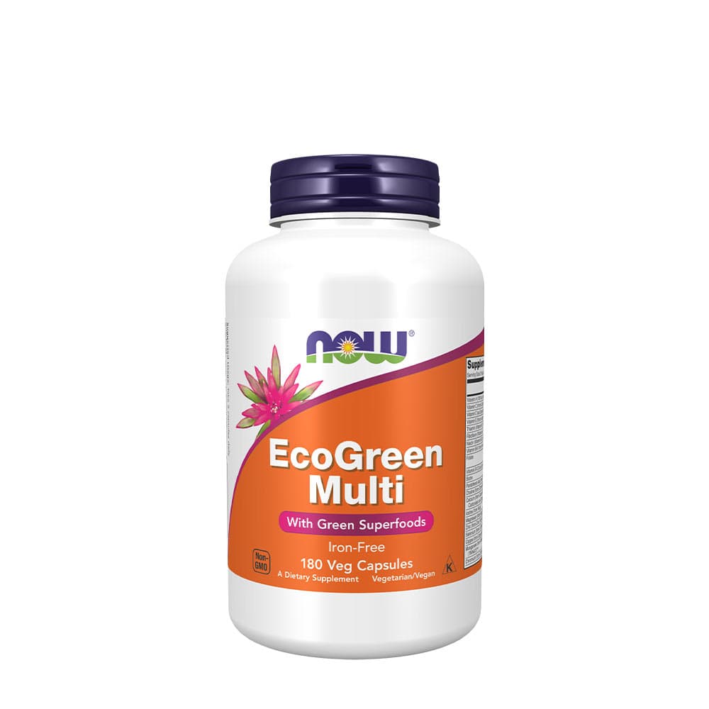NOW Foods EcoGreen Multi 180 vegetariska kapslar