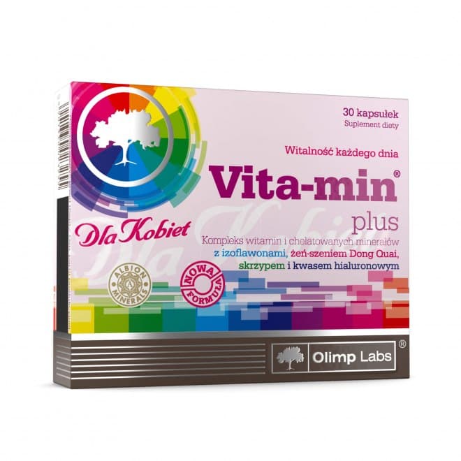 Olimp Vita - Min Plus för kvinnor 30 kapslar – Olimp Labs förpackning