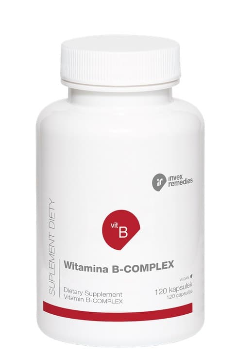 Vitamin B-Complex 120 kapslar INVEX REMEDIES – INVEX REMEDIES förpackning