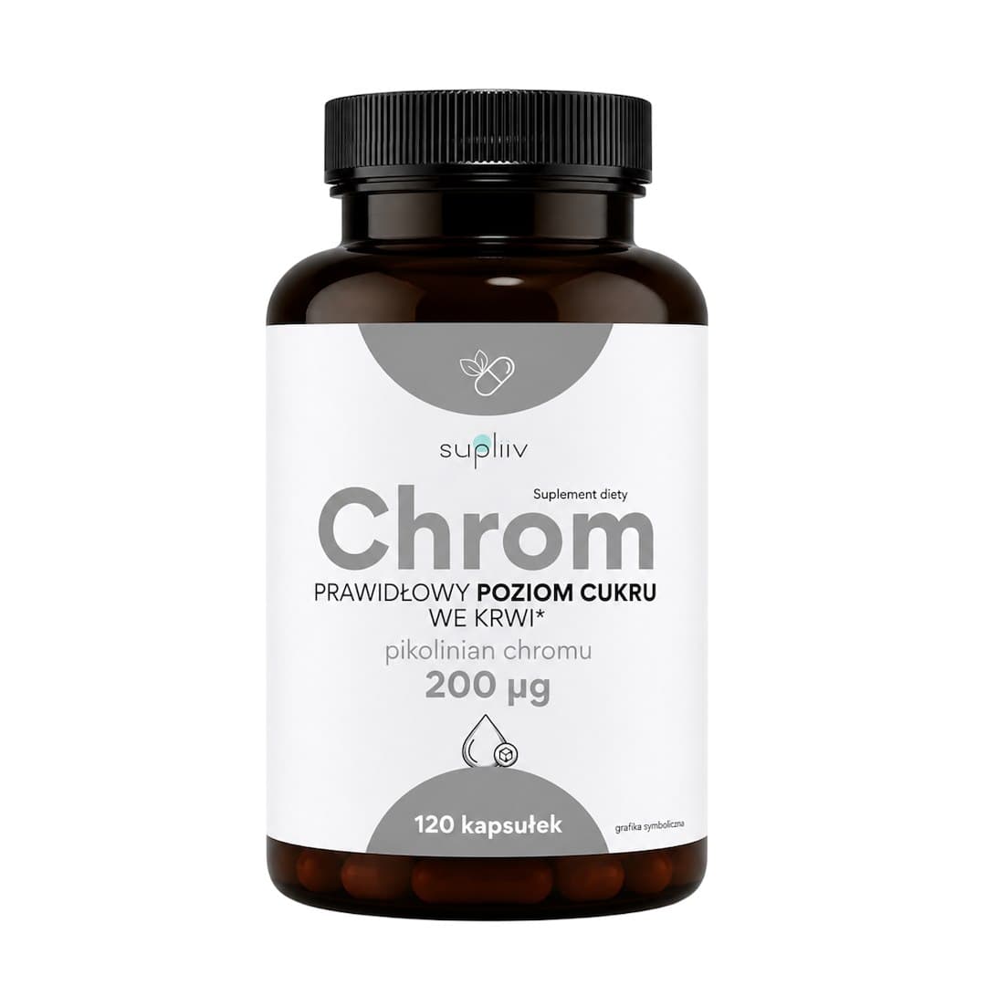 Supliiv - Chromium Picolinate - 120 Caps – Supliiv förpackning