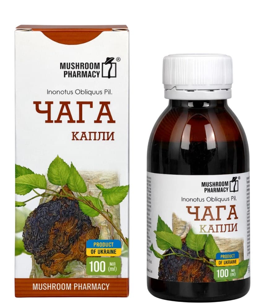 Mushroom Pharmacy - Chaga Liquid - 100ml – Mushroom Pharmacy förpackning