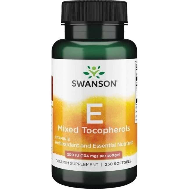 Swanson E-200 Tokoferoles mezclados 250 Sgels – Swanson packaging