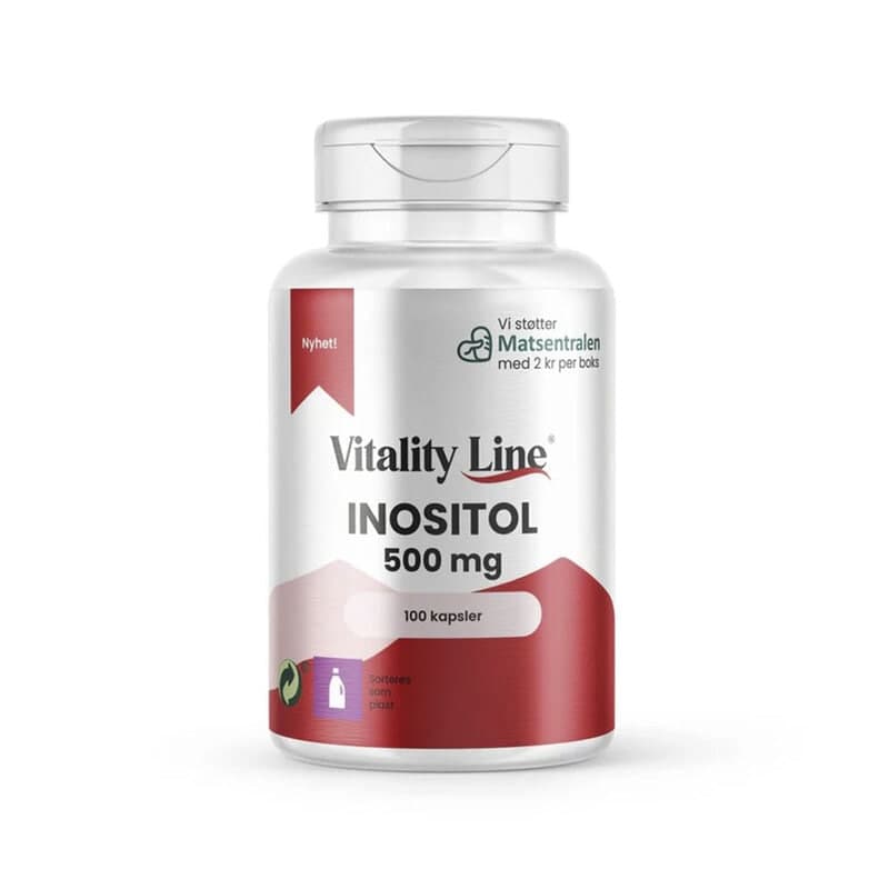 Inositol 500mg 100 cápsulas | Vitality Line – Vitality Line embalagem