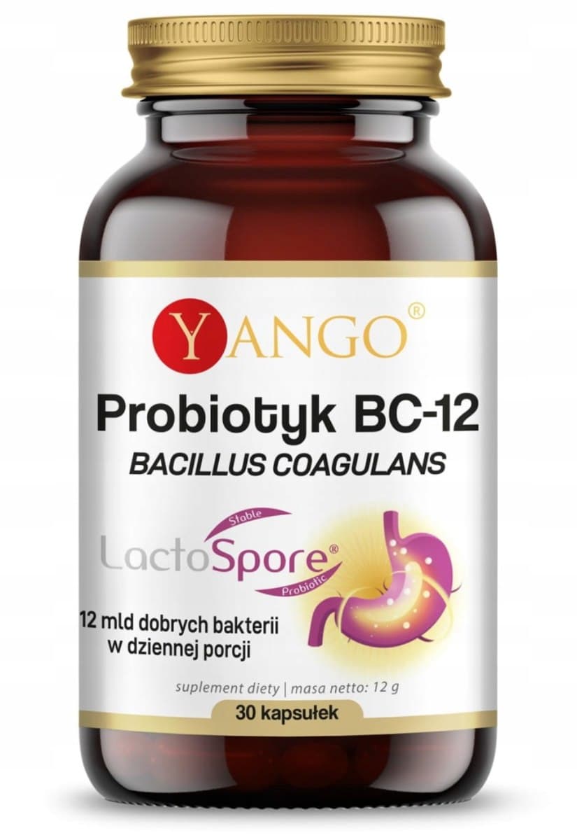 Yango - Probiotic Bc-12 Bacillus Coagulans - 30 Caps