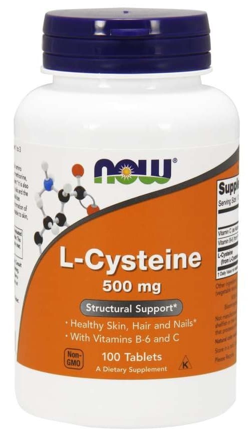 NOW Foods L-Cisteína 500mg - Cápsulas vegetales