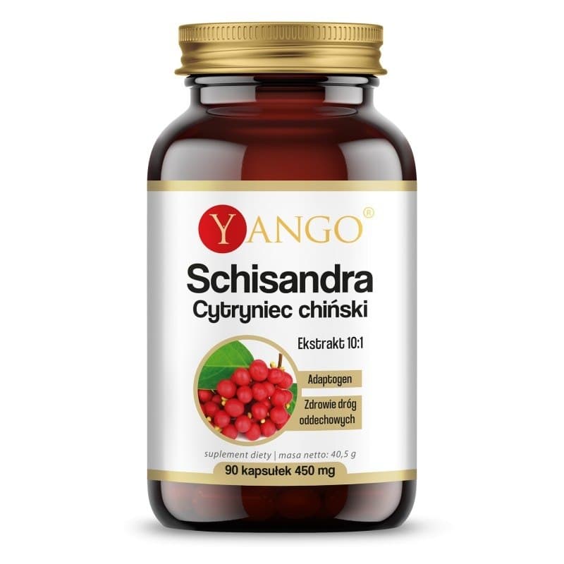 Yango Schisandra 10:1 Ekstrakt - 90 Vegetariske Kapsler – Yango emballage