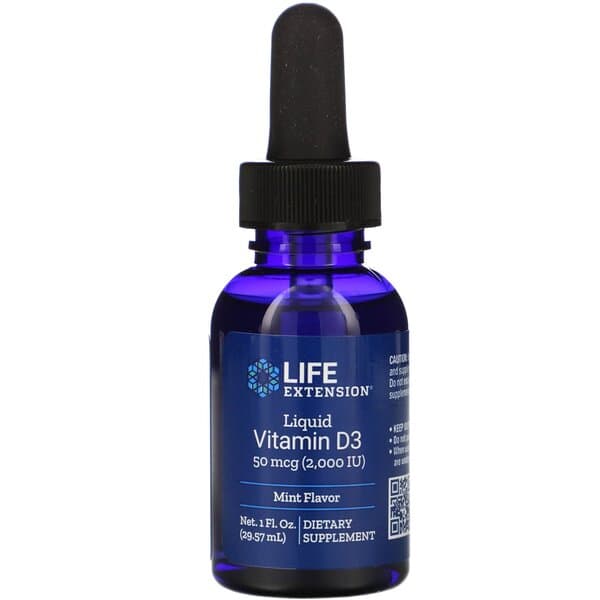 Life Extension Liquid Vitamin D3 50 mcg – Life Extension verpakking