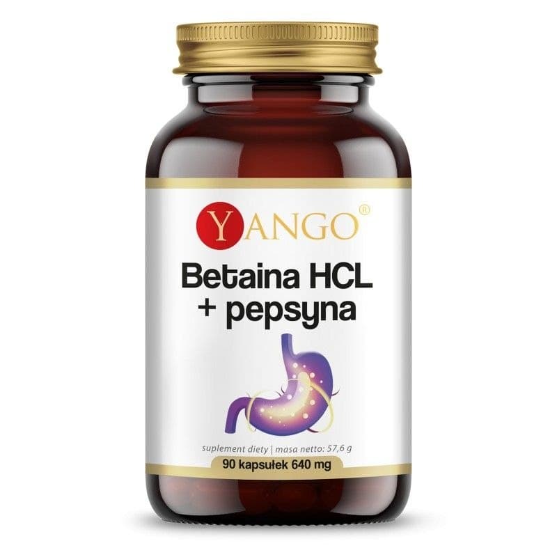 Yango Betaine HCL + Pepsin - 90 Cápsulas