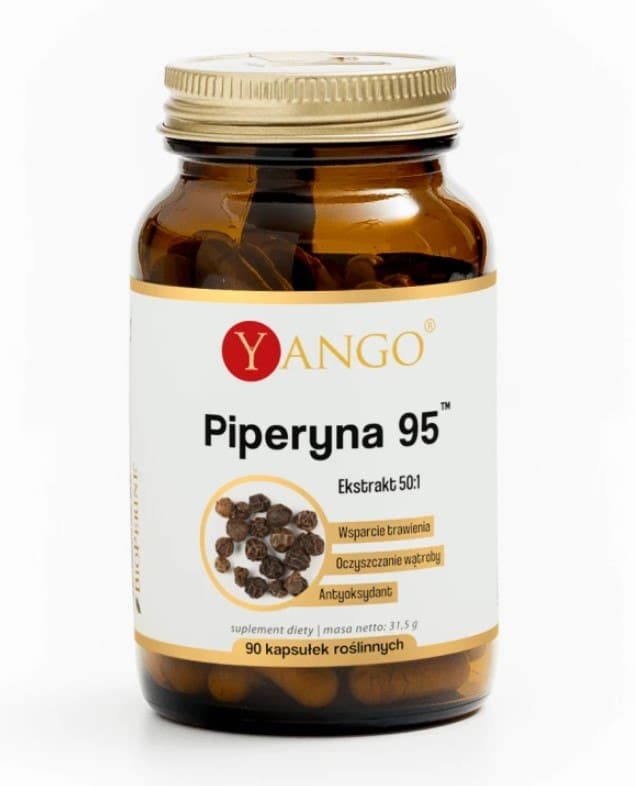 Yango - Piperine 95 - 90 kapslar – Yango förpackning