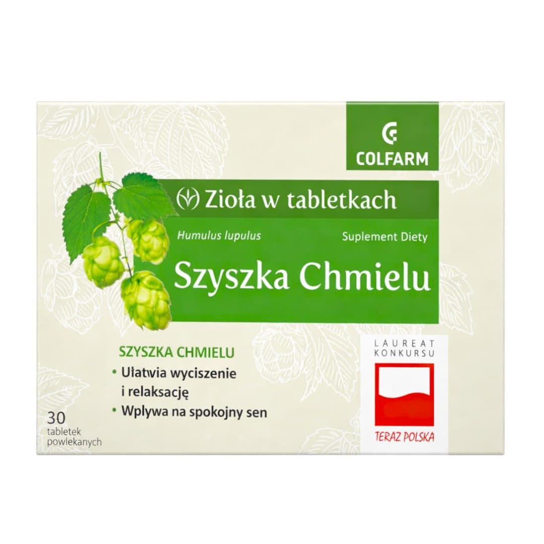 Colfarm - Humlekottar 250 mg kapslar – Colfarm förpackning