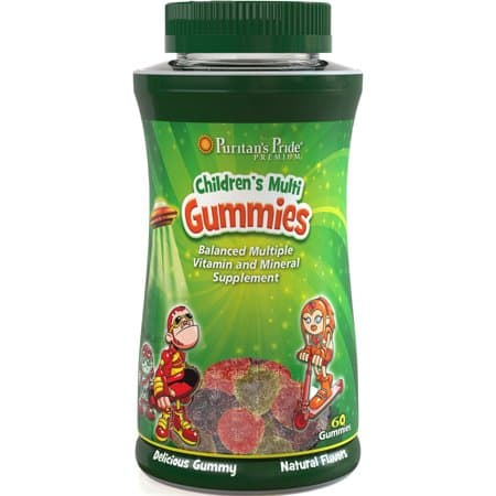 Puritan's Pride Children's Multi Gummies 60 fruity vitamins for children – Puritan's Pride packaging