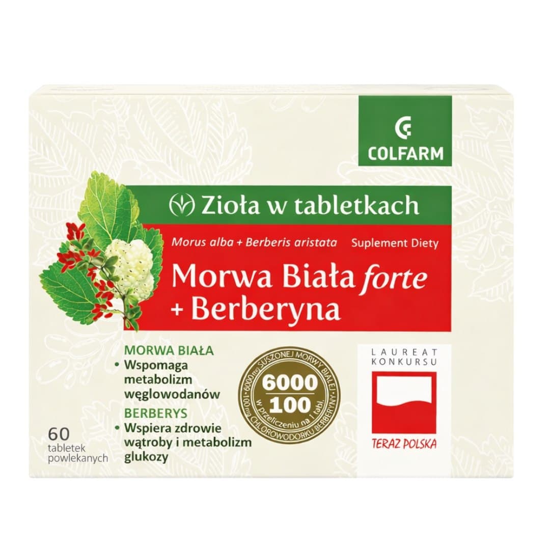 COLFARM - Morwa Biała forte + Berberyna – Colfarm förpackning