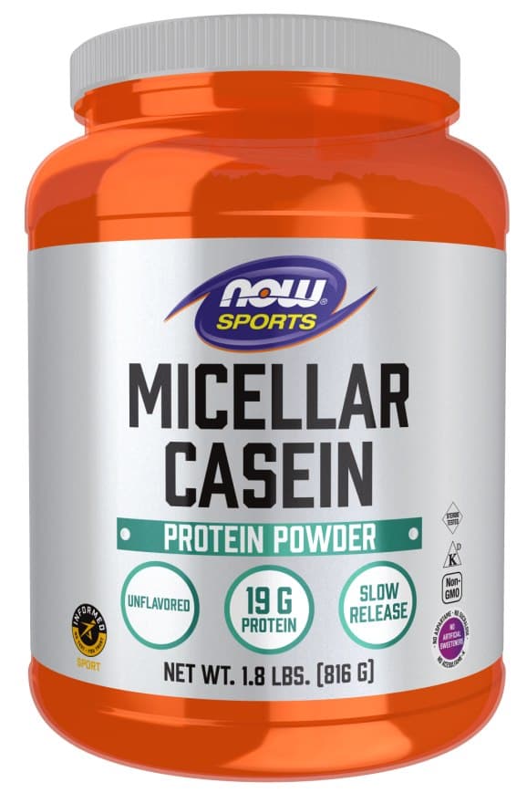 NOW Foods - Micellar Casein Protein Powder 816g – NOW Foods packaging