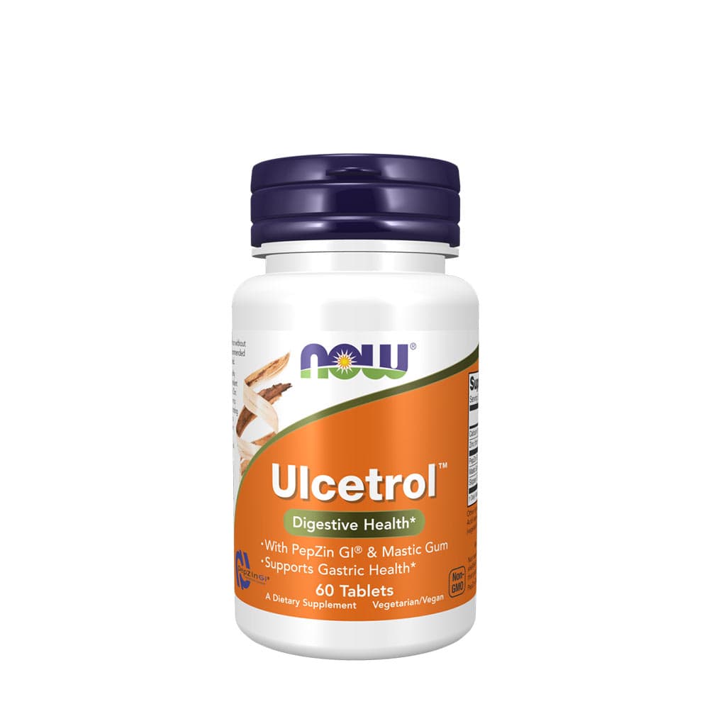 NOW Foods Ulcetrol 60 tabletter – NOW Foods förpackning