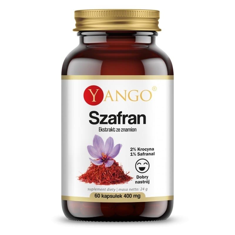 Yango Saffranextrakt 30 000 mcg – 60 vegetabiliska kapslar