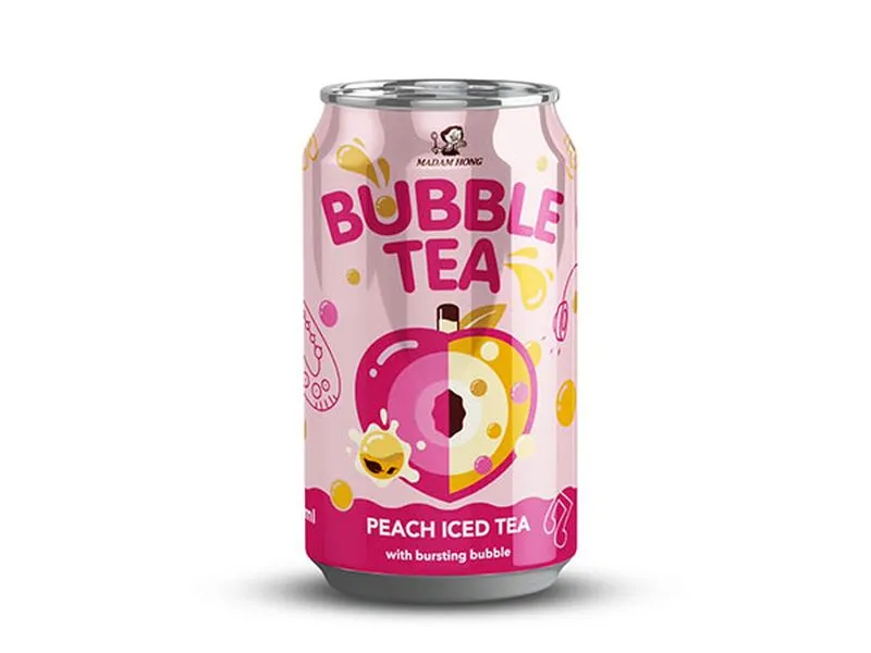 Allcor - Bubble Tea Pêche 320ml – Vita emballage