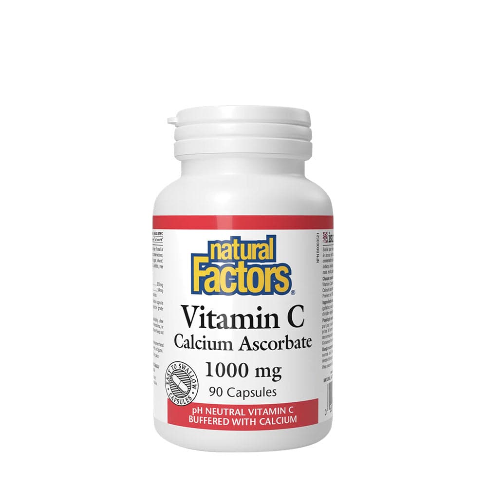 Natural Factors Vitamin C Calcium Ascorbate - 90 Capsules