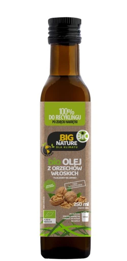 Big Nature - Økologisk Koldpresset Valnøddeolie 250ml