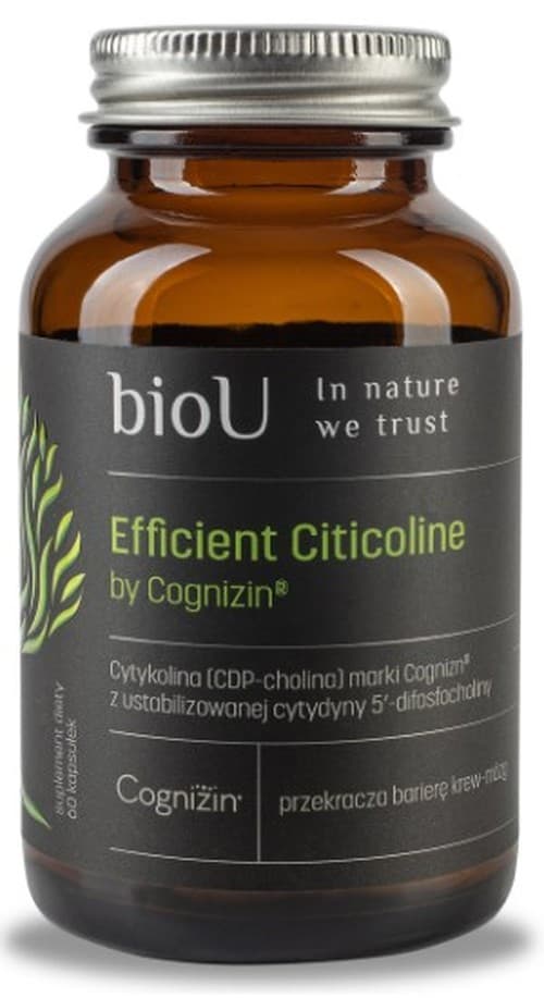 BioU Efficient Citicoline - 250 mg, 60 kapslar
