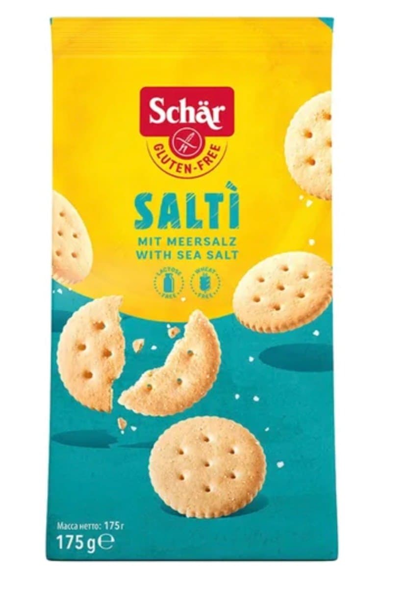 Schär - Salti - 175g – Schär förpackning