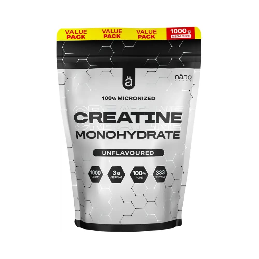 Nanosupps - 100% Micronized Creatine Monohydrate – Nanosupps förpackning