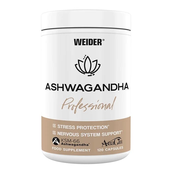 Weider - Ashwagandha Professional - 600 mg - 120 veganska kapslar