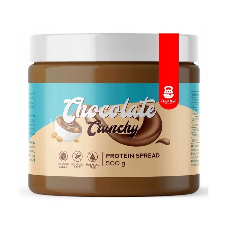 Cheat Meal - Chocolate Crunchy Protein Spread - 500g – Cheat Meal förpackning