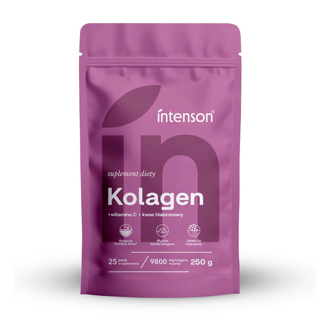 Intenson Collagene + vitamina C + acido ialuronico polvere 250 g – Intenson confezione