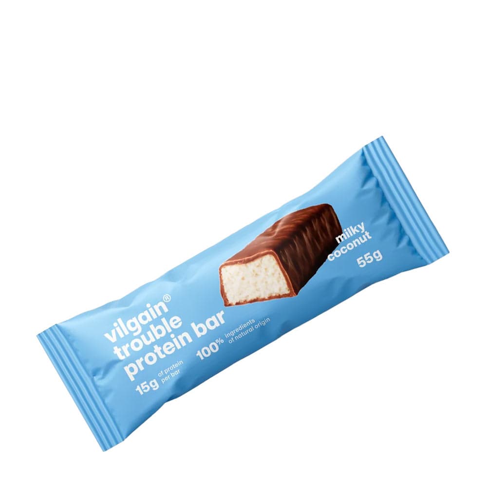 Vilgain - Trouble Protein Bar - 55g – Vilgain förpackning