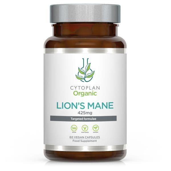 Cytoplan Lion'S Mane 425 mg – 60 veganistische capsules – Cytoplan verpakking