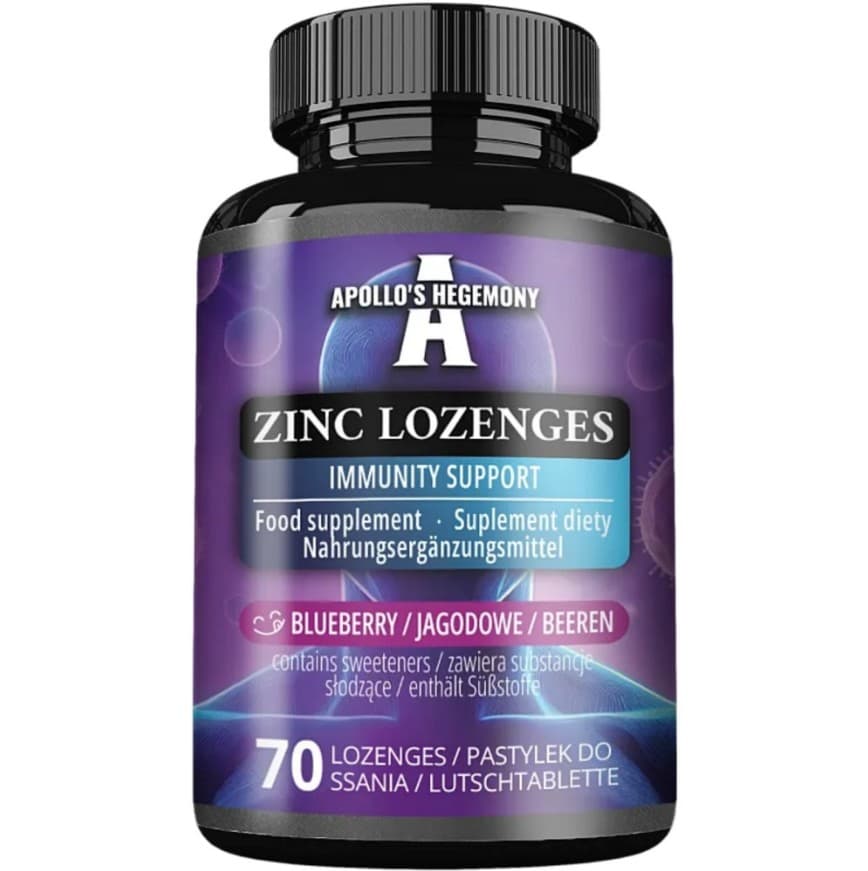Apollo'S Hegemony - Zinc Lozenges 25 mg, zuigtabletten – Apollo'S Hegemony verpakking