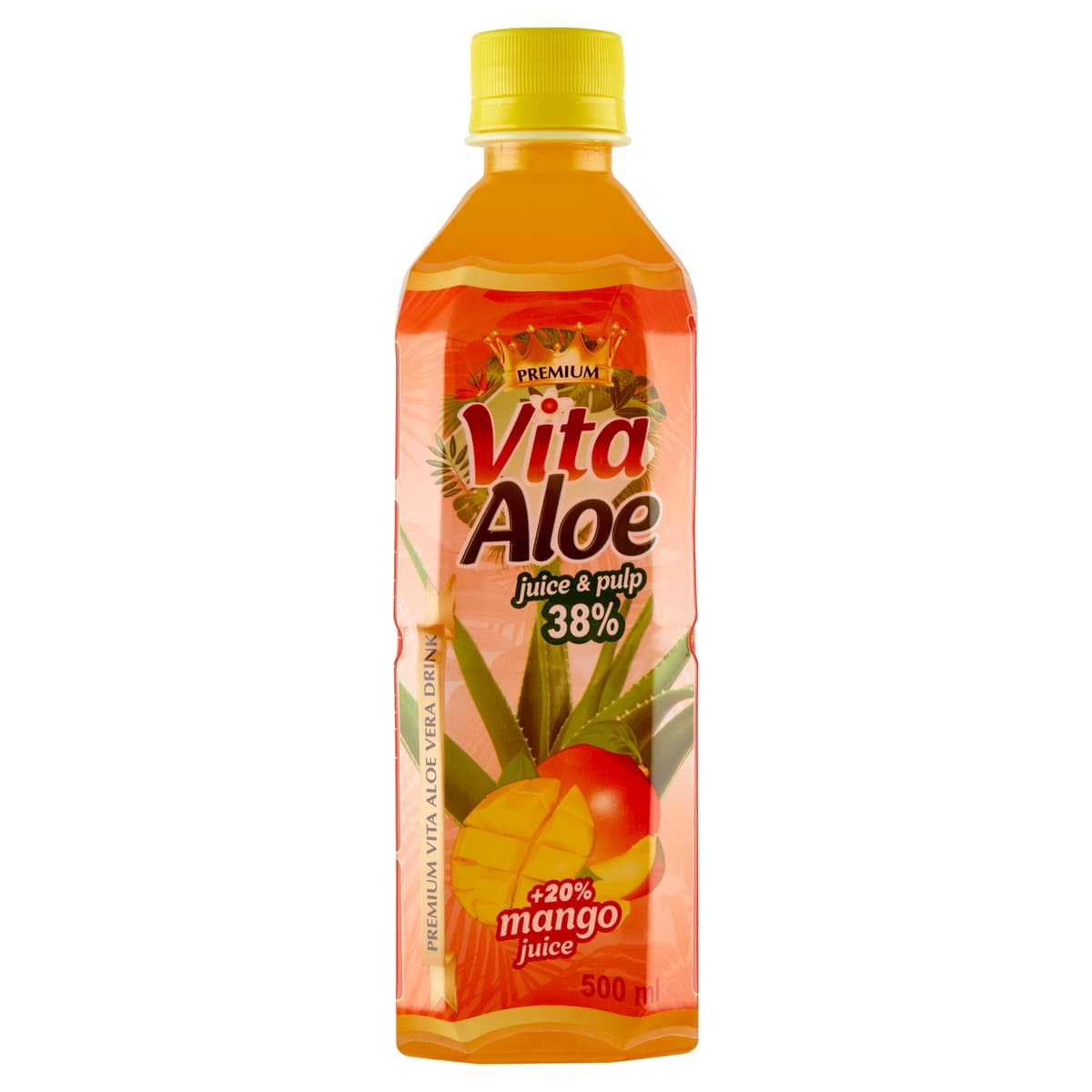 Allcor - Aloe Drink met Mango 38% 500ml – Vita Aloe packaging