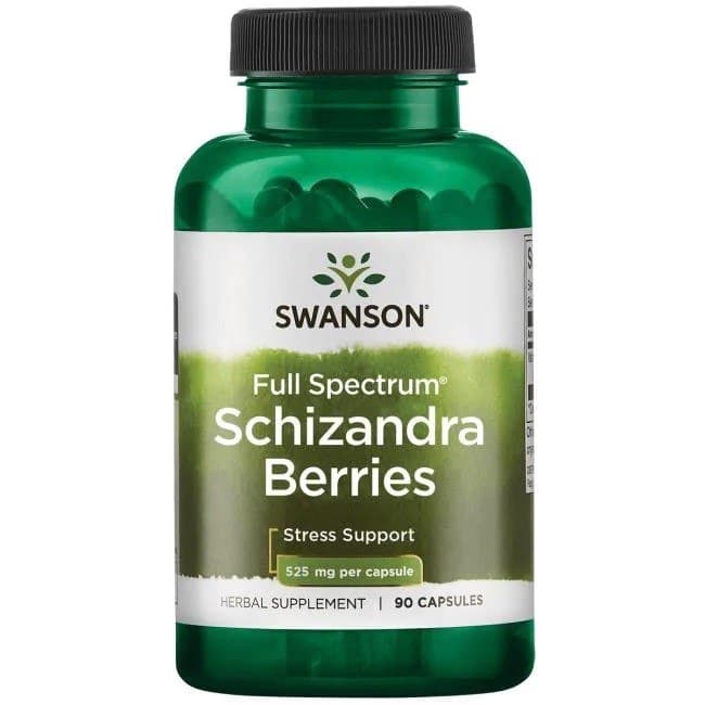 Swanson Full Spectrum Schizandra Berries 525 mg kapsułki – Swanson packaging