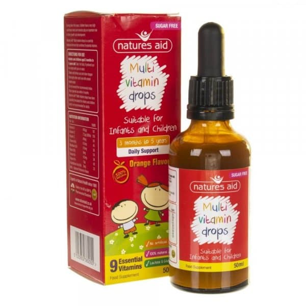 Natures Aid Mini Multivitaminas líquidas 50 ml