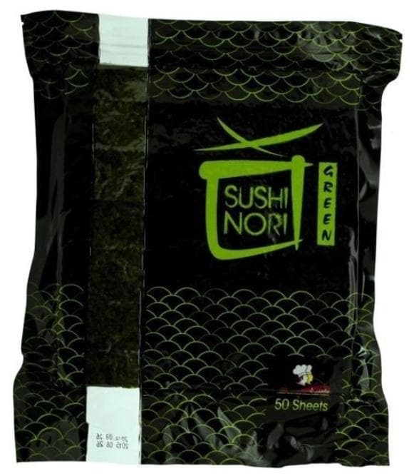 Sushi Nori - Nori Seaweed Sheets - 50 Sheets - 115g – Sushi Nori opakowanie