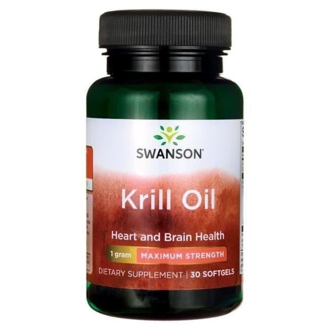 Swanson Krillóleo Heart And Brain Health Maximum Strength 30 Cápsulas – Swanson embalagem