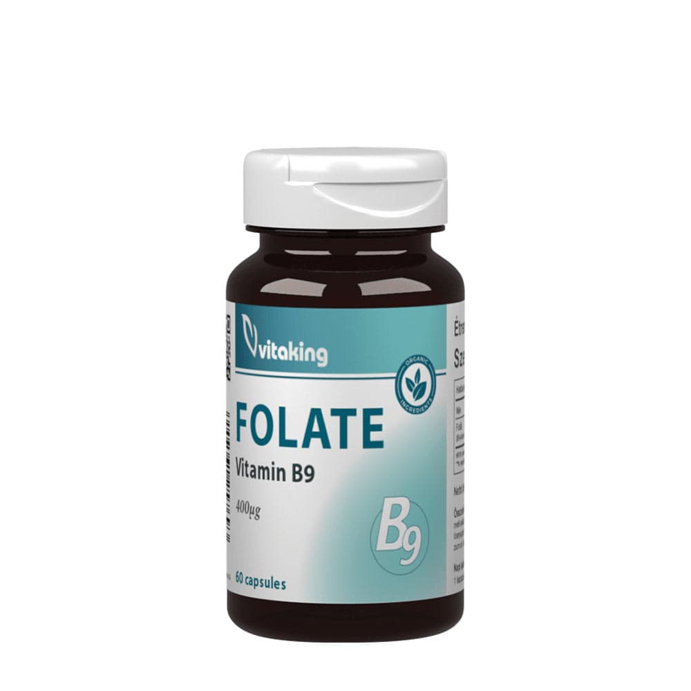 Vitaking - Folate Vitamin B9 - 60 kapslar – Vitaking förpackning
