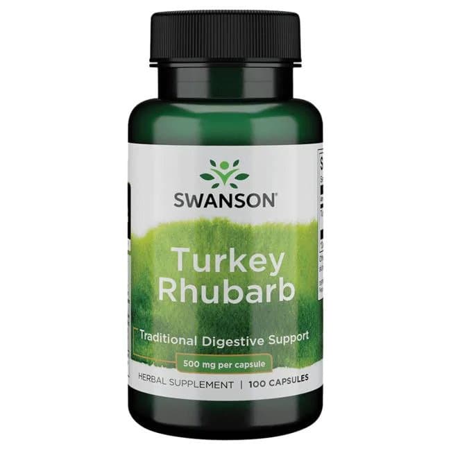 Swanson - Turkey Rhubarb - 100 Caps – Swanson förpackning