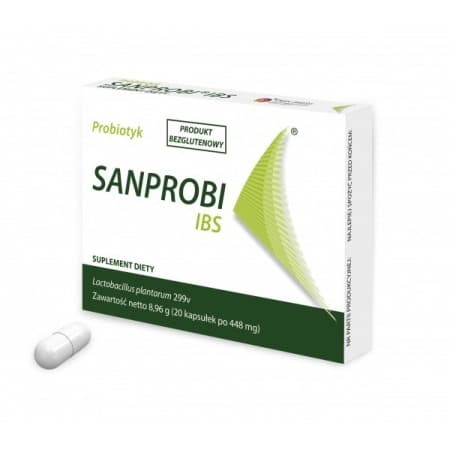 Sanprobi IBS 20 capsules – Sanprobi packaging
