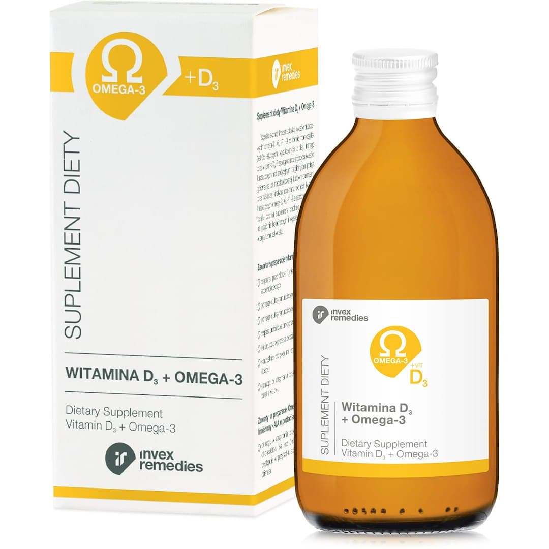 Invex Remedies Vitamina D3 + Omega 3 300 ml