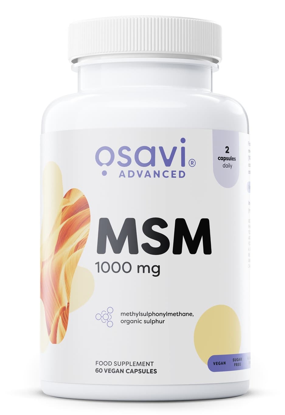 Osavi - MSM, 1000mg - 60 Vcaps – Osavi opakowanie