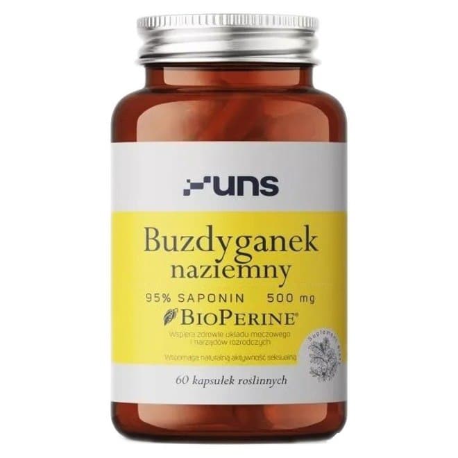 UNS Buzdyganek Naziemny 500 mg + Bioperine 60 vegane Kapseln