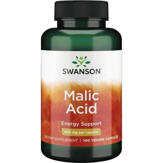 Swanson Malic Acid 600 mg – 100 veganske kapsler
