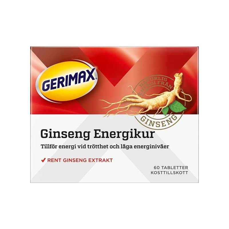 Gerimax Ginseng Energiekur 60 Tabletten – Gerimax Verpackung