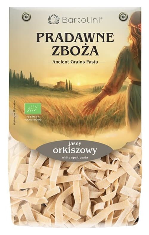 Bartolini - Pasta de espelta orgánica Light Ribbon (Tagliatelle) 250g – Bartolini packaging