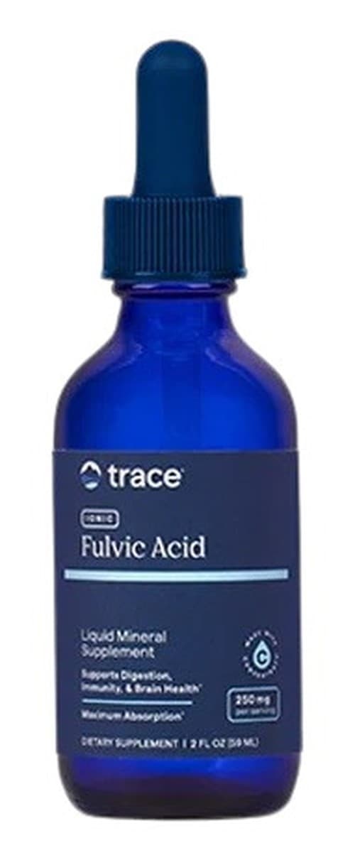 Trace Minerals - Ionic Fulvic Acid 59ml - Flydende mineralsk supplement – Trace Minerals emballage