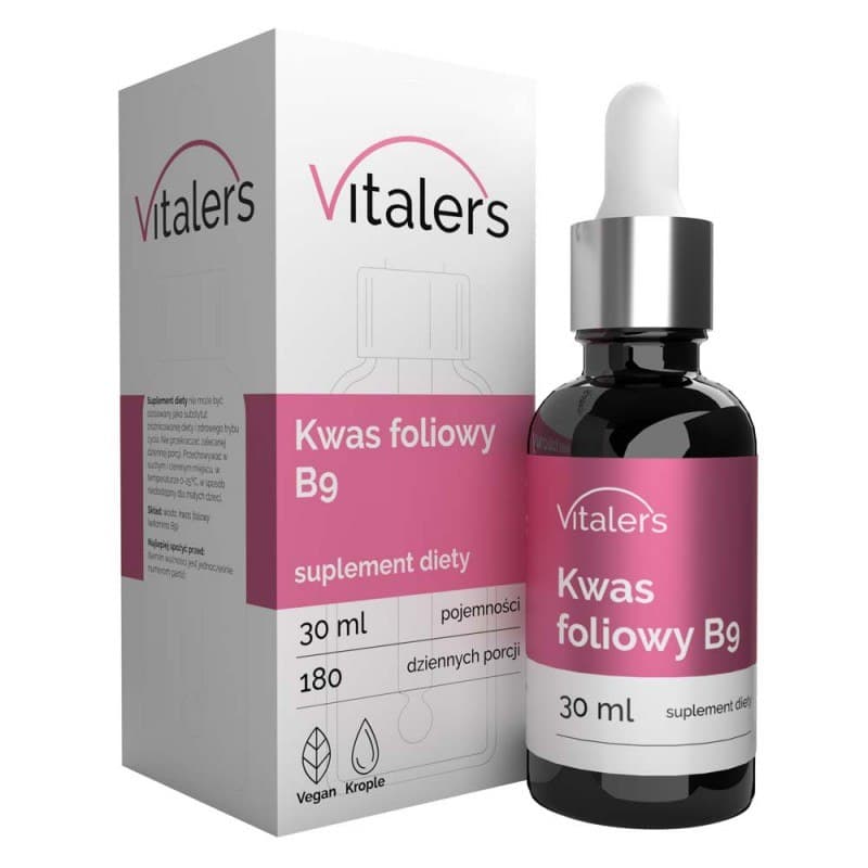 Vitaler's Kwas foliowy 400 µg 30 ml – Vitalers packaging