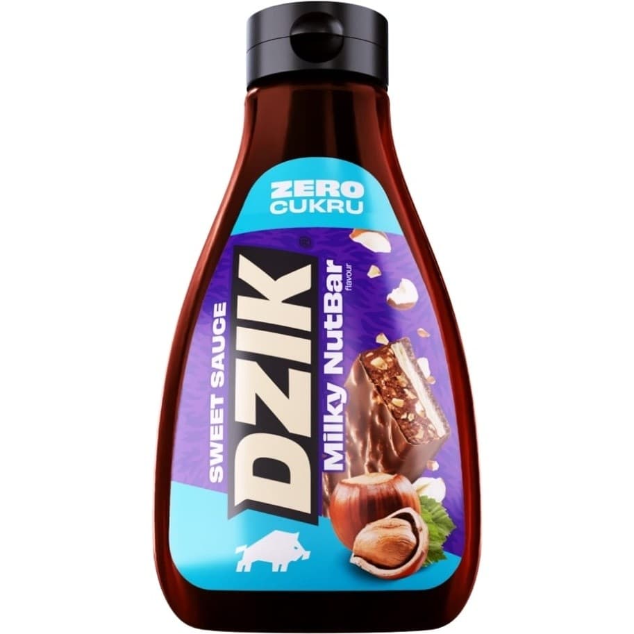WK DZIK Sos Zero Milky Nutbar chocolate-nut 425 ml – DZIK packaging